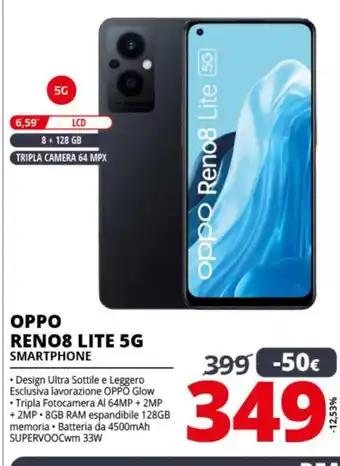 Comet Oppo Reno8 Lite 5G offerta