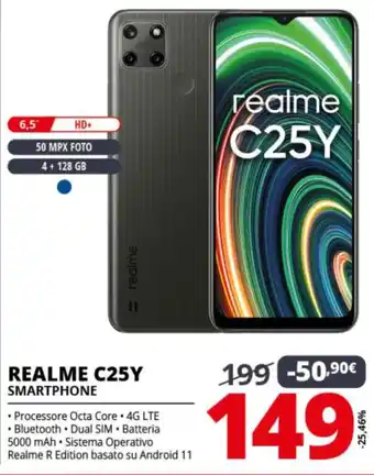 Comet Realme C25Y Smartphone offerta