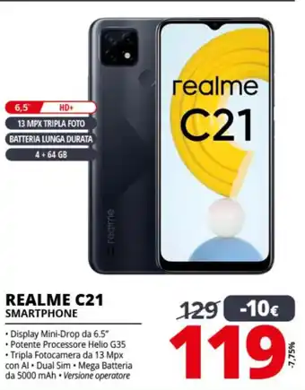 Comet Realme C21 Smartphone offerta