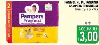 Basko Pampers Progressi Pannolini, Mutandino diversi tipi offerta