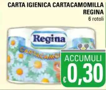Basko Regina Cartacamomilla Carta Igienica 6 rotoli offerta