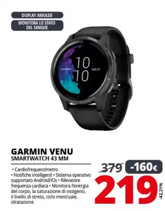 Garmin Venu Smartwatch 43 MM