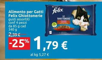 Carrefour Iper Alimento per gatti felix ghiottonerie offerta