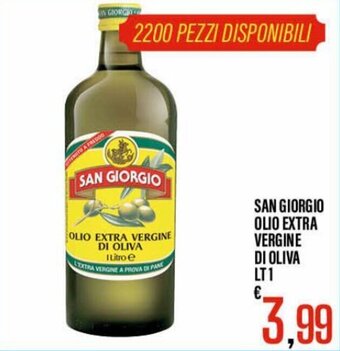 Supermercati EffePiù San Giorgio Olio Extra Vergine di Oliva lt 1 offerta