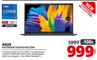 Comet Asus Notebook UX325EA-KG725W offerta