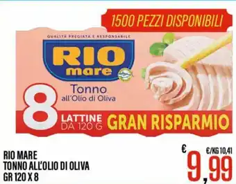 Rio Mare Tonno All'Olio Di Oliva gr 120 x 8