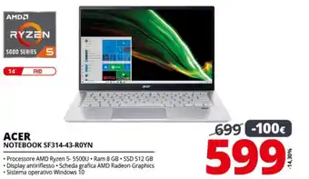 Comet ACER Notebook SF314-43-ROYN offerta
