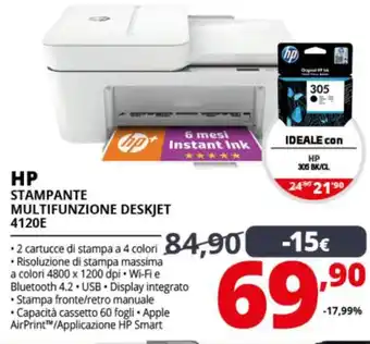 Comet HP Stampante Multifunzione Deskjet 4120E offerta