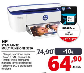 Comet HP Stampante Multifunzione 3750 offerta