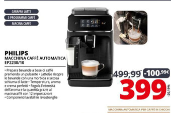 Comet Philips Macchina Caffè Automatica EP2230/10 offerta