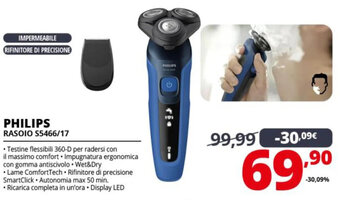 Comet Philips Rasoio S5466/17 offerta