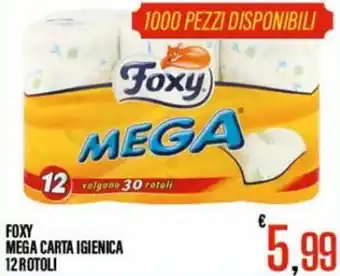Foxy Mega Carta Igienica 12 Rotoli