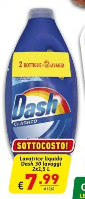 Dash Lavatrice Liquido 30 Lavaggi 2 x 1.5 L