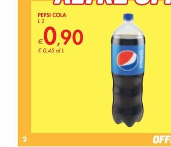 Bennet Pepsi cola l 2 offerta