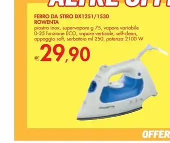 Bennet Ferro da stiro rowenta dx1251/1530 offerta