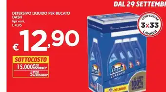 Bennet Detersivo dash liquido per bucato offerta