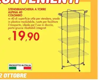 Bennet Stendibiancheria a torre alpina 40 colombo offerta