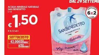 Bennet Acqua minerale naturale san benedetto 12 l offerta