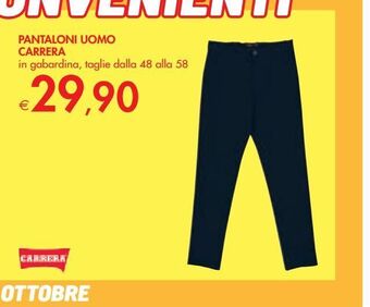 Bennet Pantaloni uomo carrera offerta
