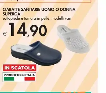 Bennet Ciabatte sanitarie superga uomo o donna offerta