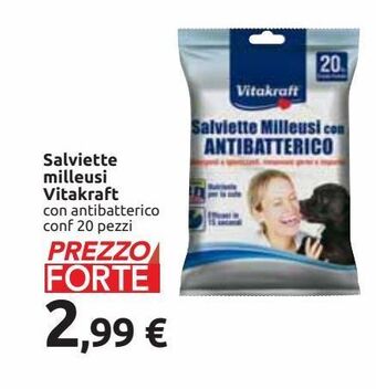 Carrefour Iper Salviette milleusi vitakraft offerta