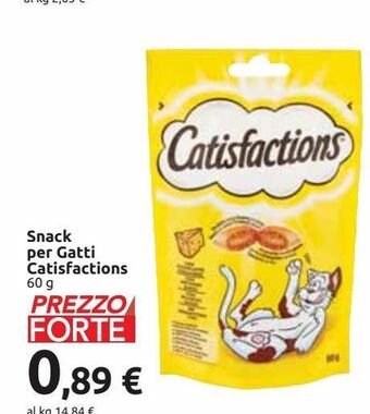 Carrefour Market Snack per gatti catisfactions offerta