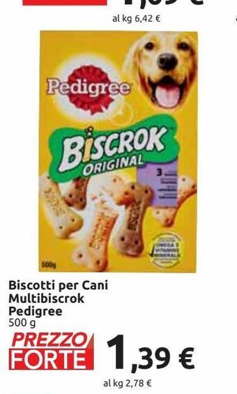 Carrefour Market Biscotti per cani multibiscrok pedigree offerta