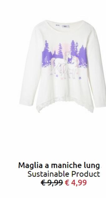 Bonprix Maglia manica lunga offerta