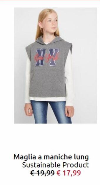 Bonprix Maglia manica lunga offerta