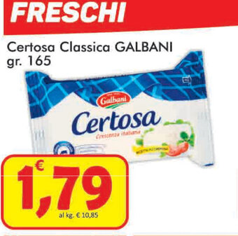 Paghi Poco Galbani Certosa Classica 165gr offerta