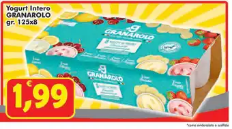 Paghi Poco Granarolo Yoghurt Intero 125x8 offerta