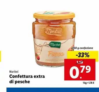 Lidl Confettura extra di pesche offerta