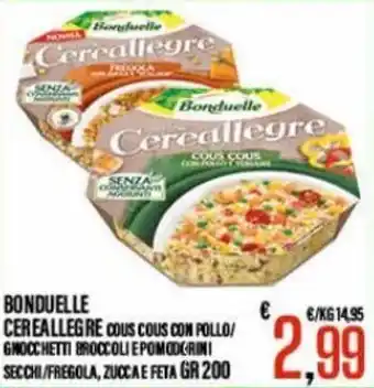 Supermercati EffePiù Bonduelle Cereallegre 200 gr offerta