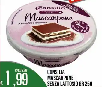 Supermercati EffePiù Consilia Mascarpone Senza lattosio 250 gr offerta