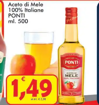 Paghi Poco Ponti Aceto di Mele 100% Italiane 500ml offerta
