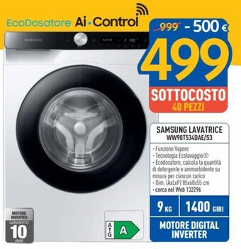 FreeShop Samsung Lavatrice WW90T534DAE/S3 offerta