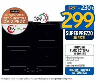FreeShop Hotpoint Piano Cottura HQ5660SNE offerta