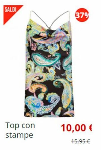 Piazza Italia Top con stampe offerta