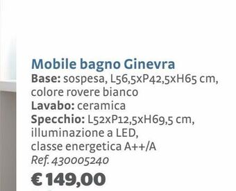 Bricocenter Mobile bagno ginevra offerta