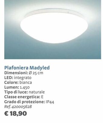 Bricocenter Plafoniera madyled offerta