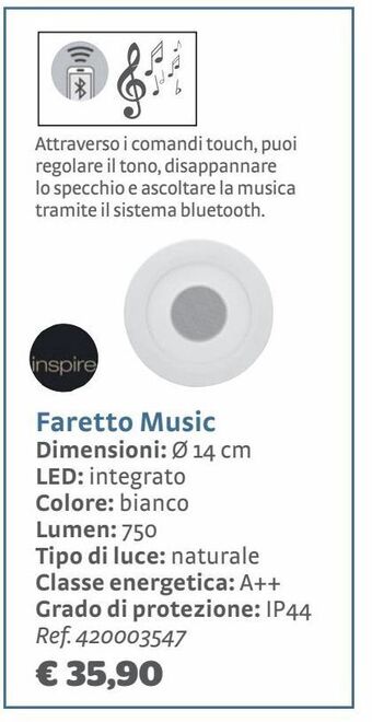 Bricocenter Faretto music offerta