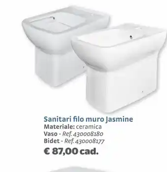 Sanitari filo muro jasmine