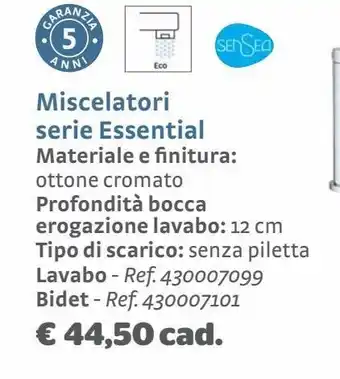 Bricocenter Miscelatori serie essential offerta
