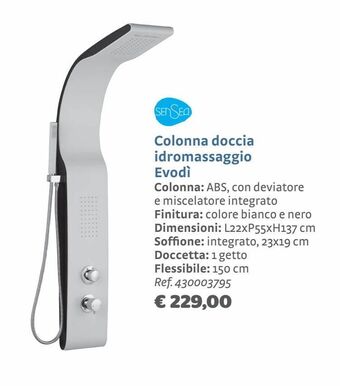 Bricocenter Colonna doccia idromassaggio evodì offerta