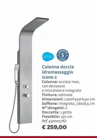 Bricocenter Colonna doccia idromassaggio icone 2 offerta