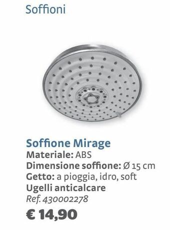 Bricocenter Soffione mirage offerta