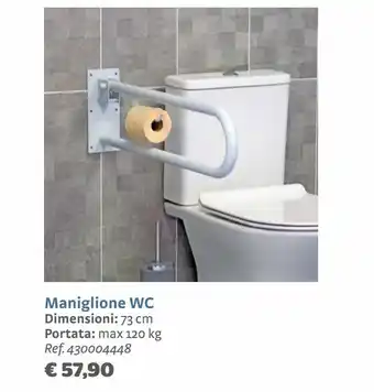 Bricocenter Maniglione wc 73cm offerta
