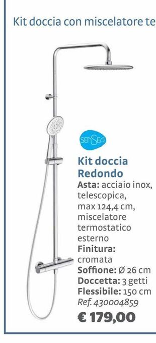 Bricocenter Kit doccia redondo offerta