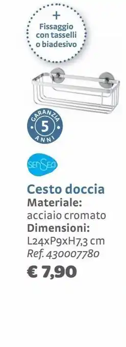 Bricocenter Cesto doccia materiale: acciaio cromato offerta