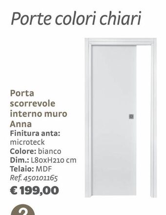 Bricocenter Porta scorrevole interno muro anna offerta